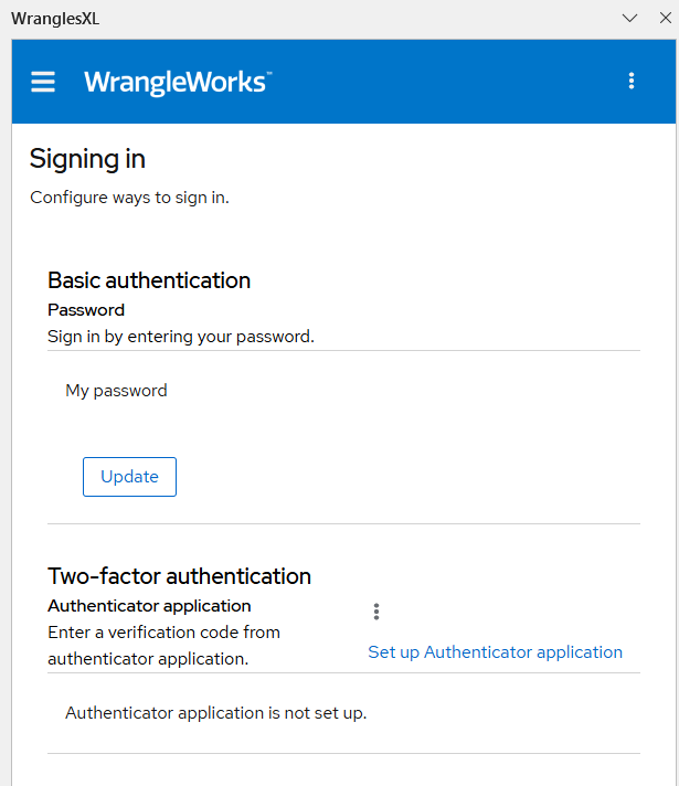Signing In
